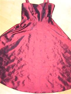 Abendkleid roter Taft Burda Easy Fashion 3G